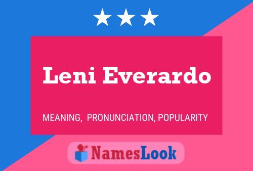 ملصق اسم Leni Everardo