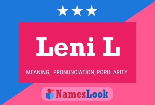 ملصق اسم Leni L