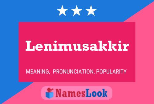 ملصق اسم Lenimusakkir