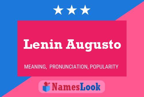 ملصق اسم Lenin Augusto