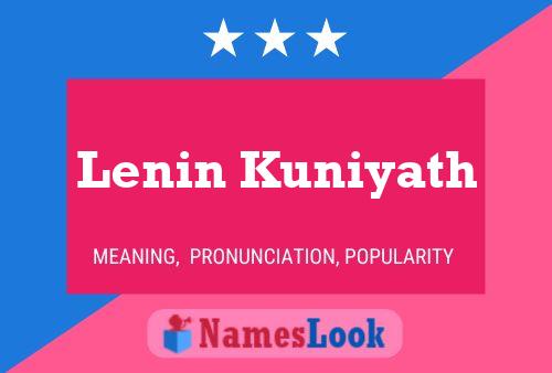 ملصق اسم Lenin Kuniyath