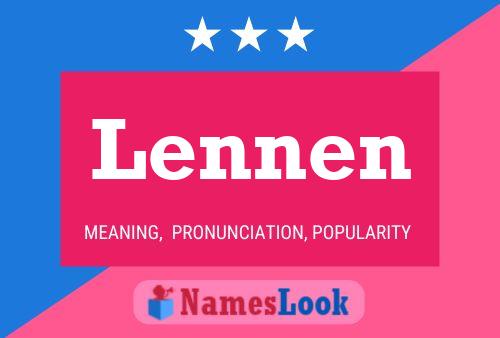 ملصق اسم Lennen