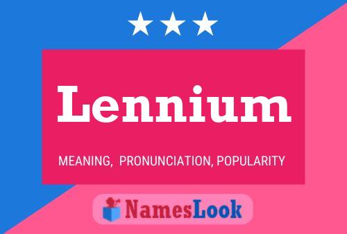 ملصق اسم Lennium