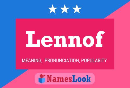 ملصق اسم Lennof