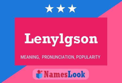 ملصق اسم Lenylgson