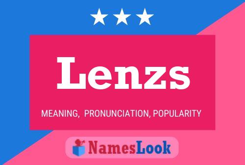 ملصق اسم Lenzs