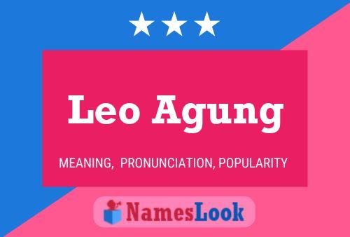 ملصق اسم Leo Agung