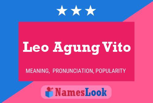 ملصق اسم Leo Agung Vito