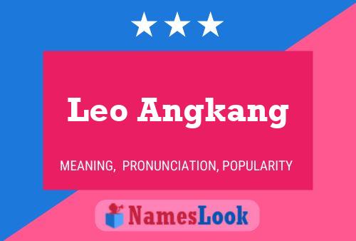 ملصق اسم Leo Angkang