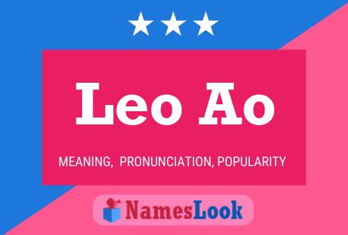 ملصق اسم Leo Ao