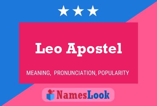 ملصق اسم Leo Apostel