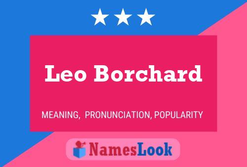 ملصق اسم Leo Borchard