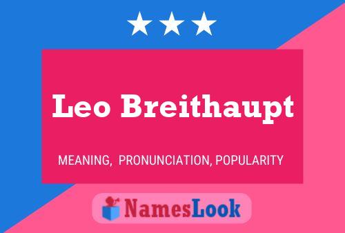 ملصق اسم Leo Breithaupt