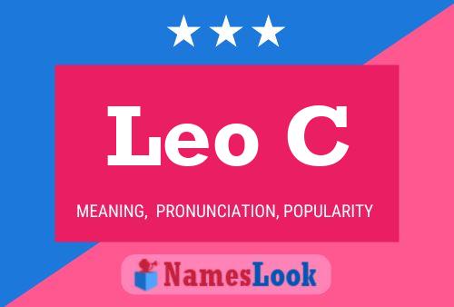 ملصق اسم Leo C