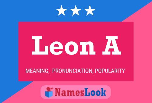 ملصق اسم Leon A