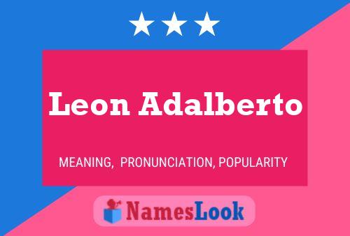 ملصق اسم Leon Adalberto