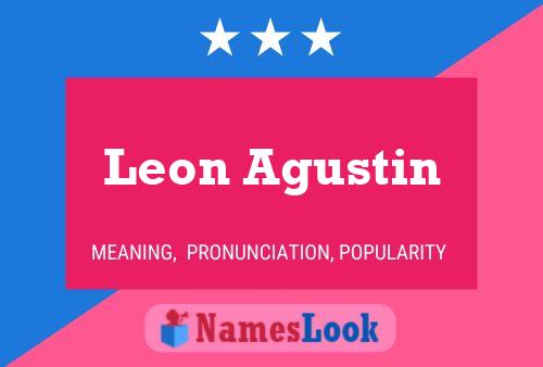 ملصق اسم Leon Agustin