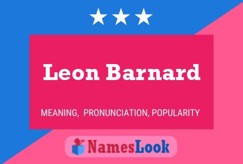 ملصق اسم Leon Barnard