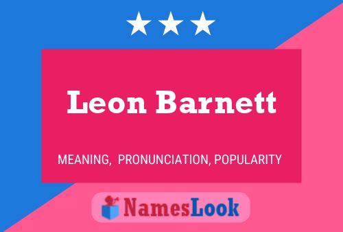 ملصق اسم Leon Barnett