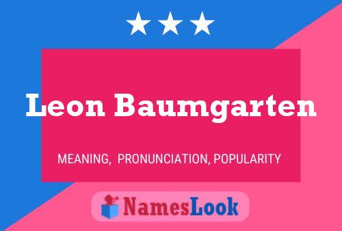 ملصق اسم Leon Baumgarten