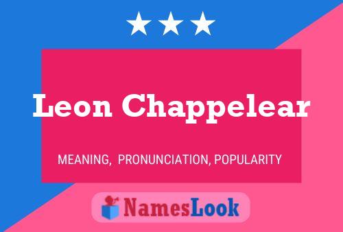 ملصق اسم Leon Chappelear