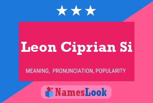 ملصق اسم Leon Ciprian Si