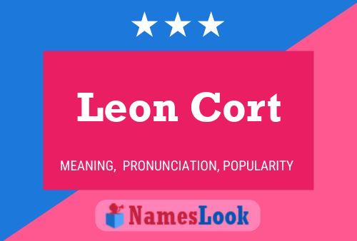 ملصق اسم Leon Cort