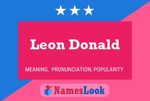 ملصق اسم Leon Donald