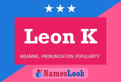 ملصق اسم Leon K