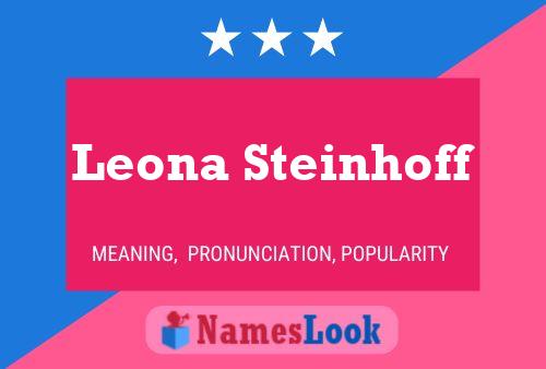 ملصق اسم Leona Steinhoff