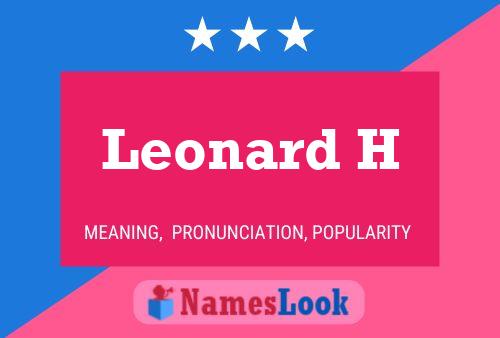 ملصق اسم Leonard H