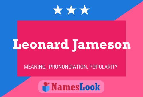 ملصق اسم Leonard Jameson