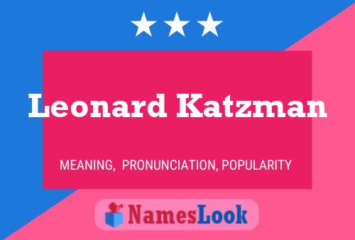 ملصق اسم Leonard Katzman