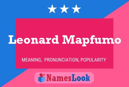 ملصق اسم Leonard Mapfumo