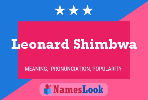 ملصق اسم Leonard Shimbwa