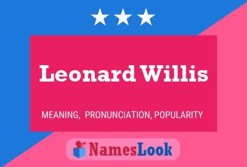 ملصق اسم Leonard Willis