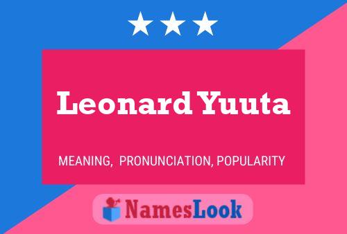 ملصق اسم Leonard Yuuta