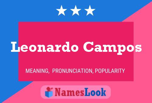 ملصق اسم Leonardo Campos