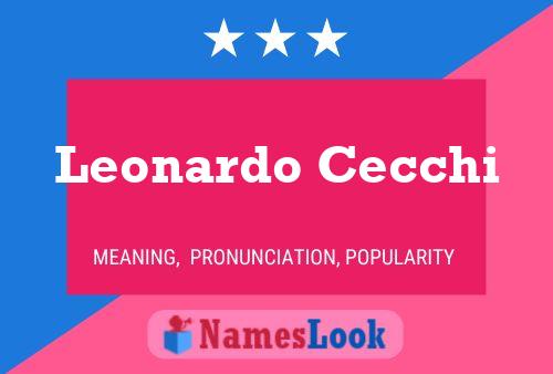 ملصق اسم Leonardo Cecchi