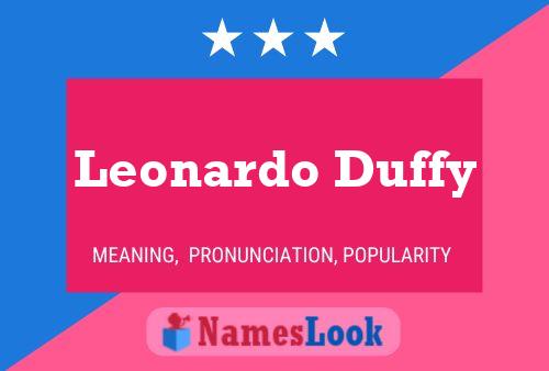 ملصق اسم Leonardo Duffy