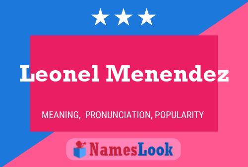 ملصق اسم Leonel Menendez