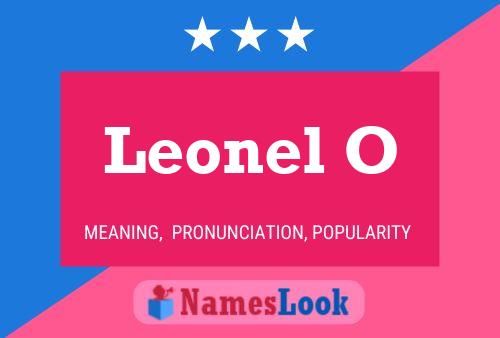 ملصق اسم Leonel O