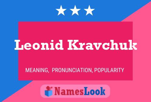 ملصق اسم Leonid Kravchuk