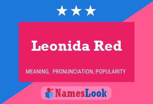 ملصق اسم Leonida Red