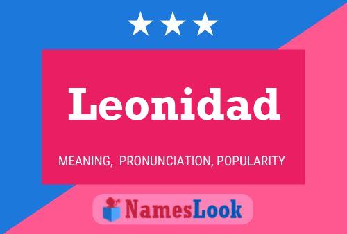 ملصق اسم Leonidad