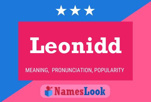 ملصق اسم Leonidd