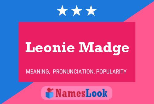 ملصق اسم Leonie Madge