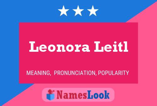 ملصق اسم Leonora Leitl