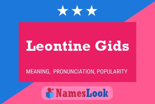 ملصق اسم Leontine Gids