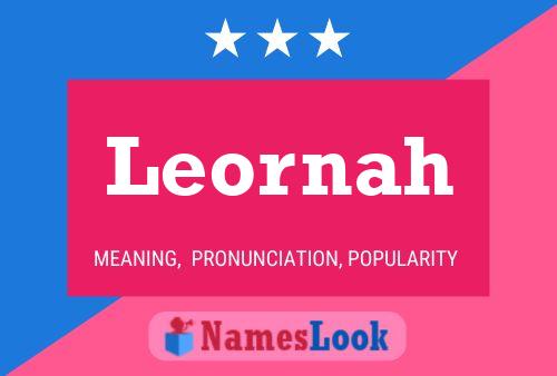 ملصق اسم Leornah